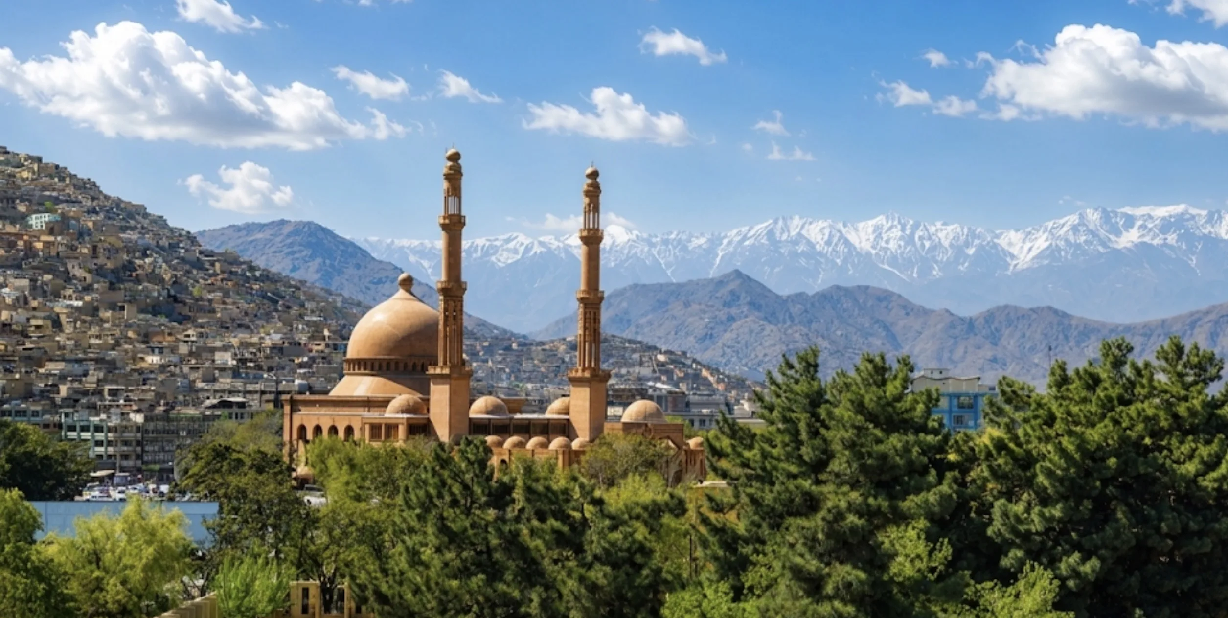 Kabul skyline and mountains