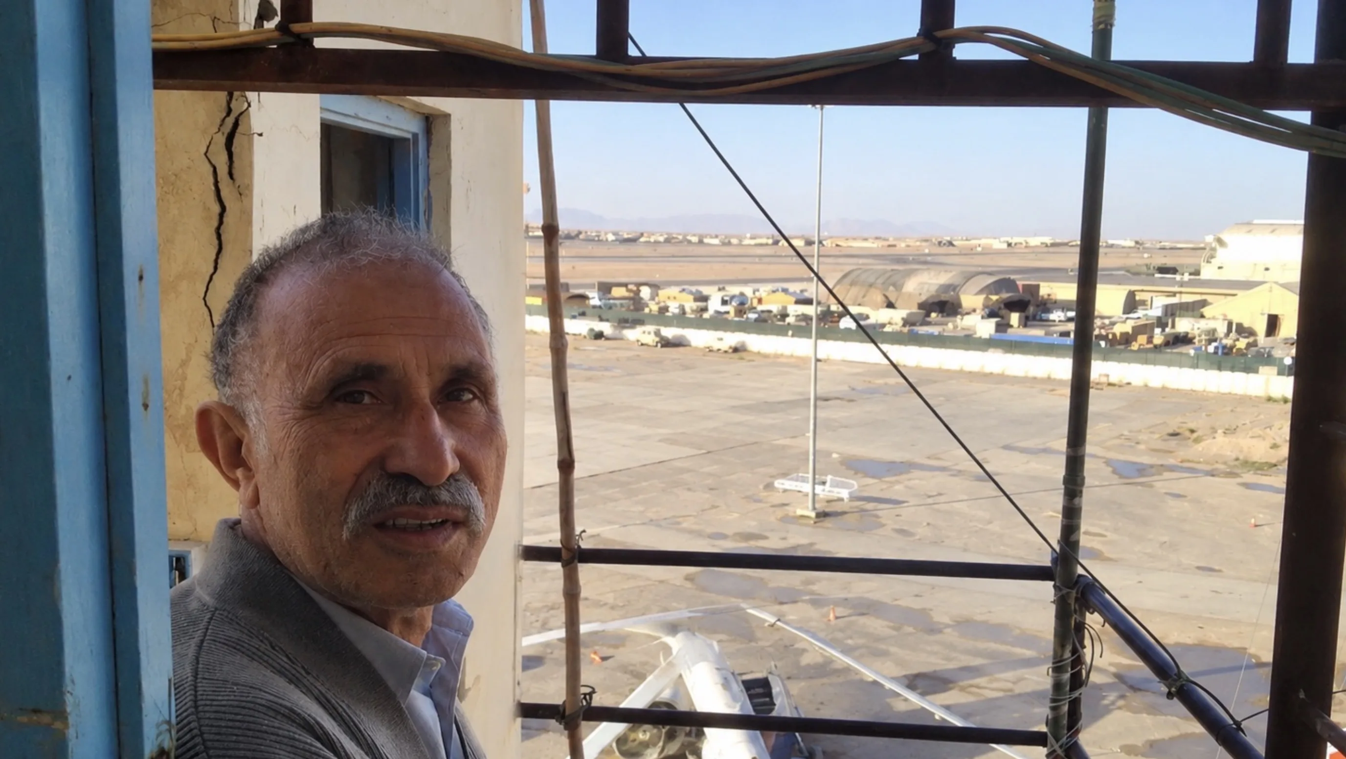 Looking out over Kandahar Airfield from the tower